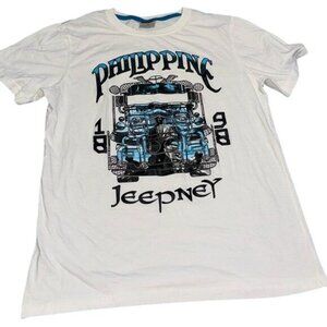 Vintage Philippine Jeepney Graphic T-Shirt M